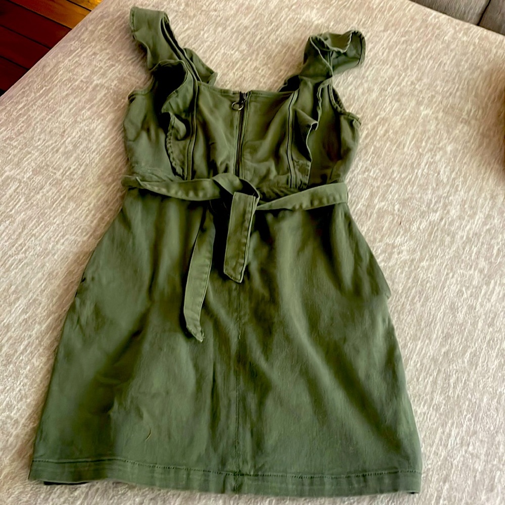 Jean like zip up dress